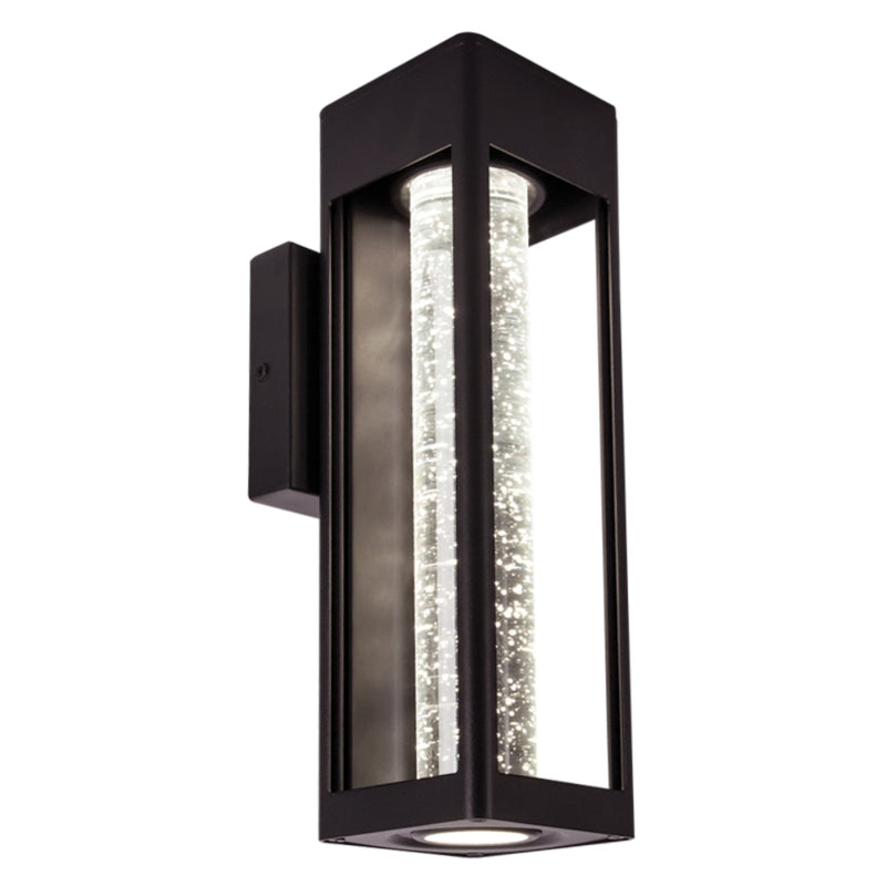 Bolita Black LED Outdoor Lantern Wall Light - Lighting.co.za
