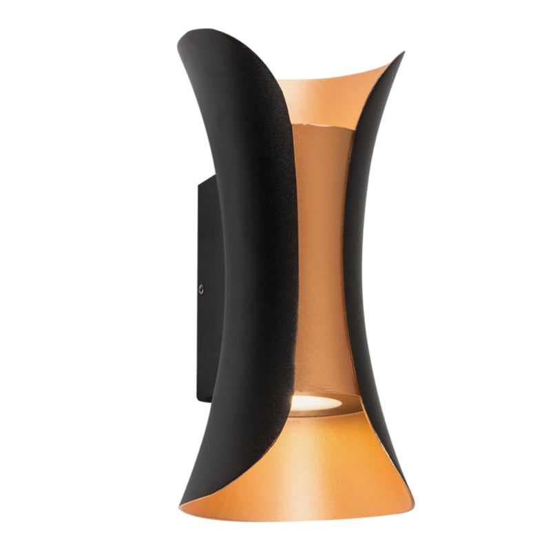 Unbound Up Down Black and Gold LED Wall Light - Lighting.co.za