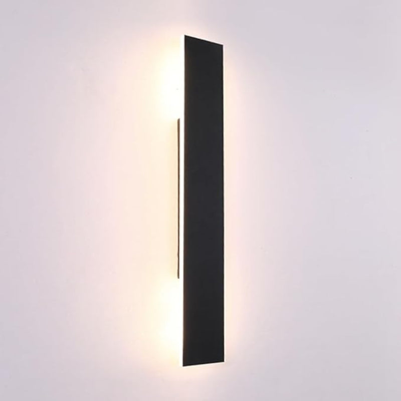 Utopia 16 Watt LED Black Slim Outdoor Wall Light - Lighting.co.za