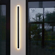 Palmer LED Black Slim Outdoor Wall Light 2 Sizes - Lighting.co.za