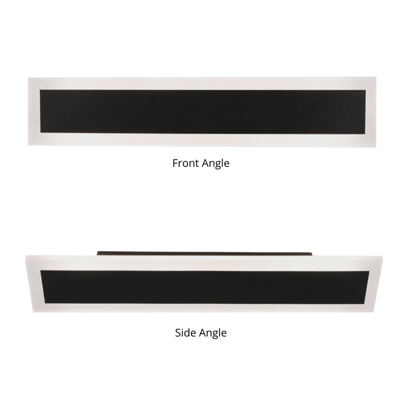 Palmer LED Black Slim Outdoor Wall Light 2 Sizes - Lighting.co.za