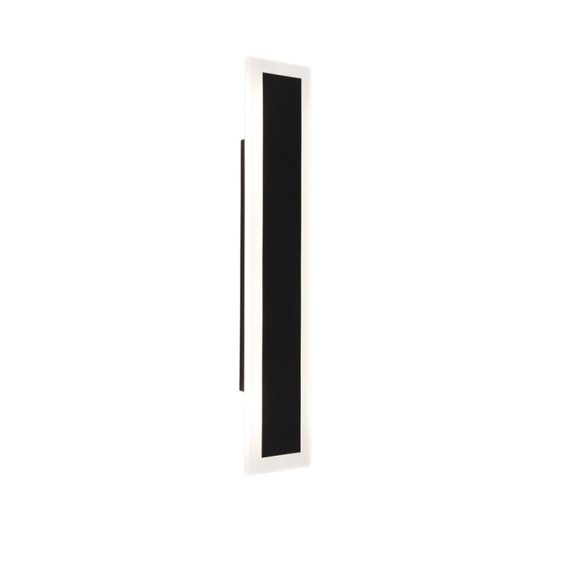 Palmer LED Black Slim Outdoor Wall Light 2 Sizes - Lighting.co.za