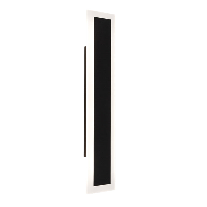 Palmer LED Black Slim Outdoor Wall Light 2 Sizes - Lighting.co.za
