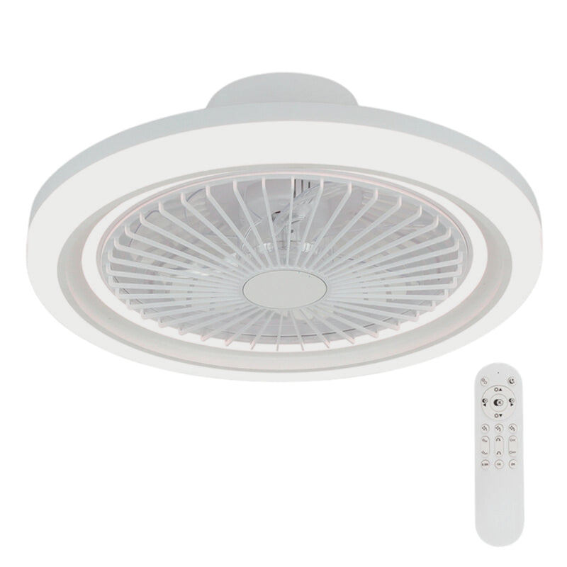 CCT White Space Saving 38W LED Ceiling Fan - Lighting.co.za