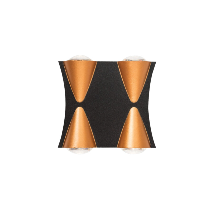 Malia Black and Gold LED Wall Light 2 Sizes - Lighting.co.za