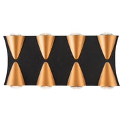 Malia Black and Gold LED Wall Light 2 Sizes - Lighting.co.za