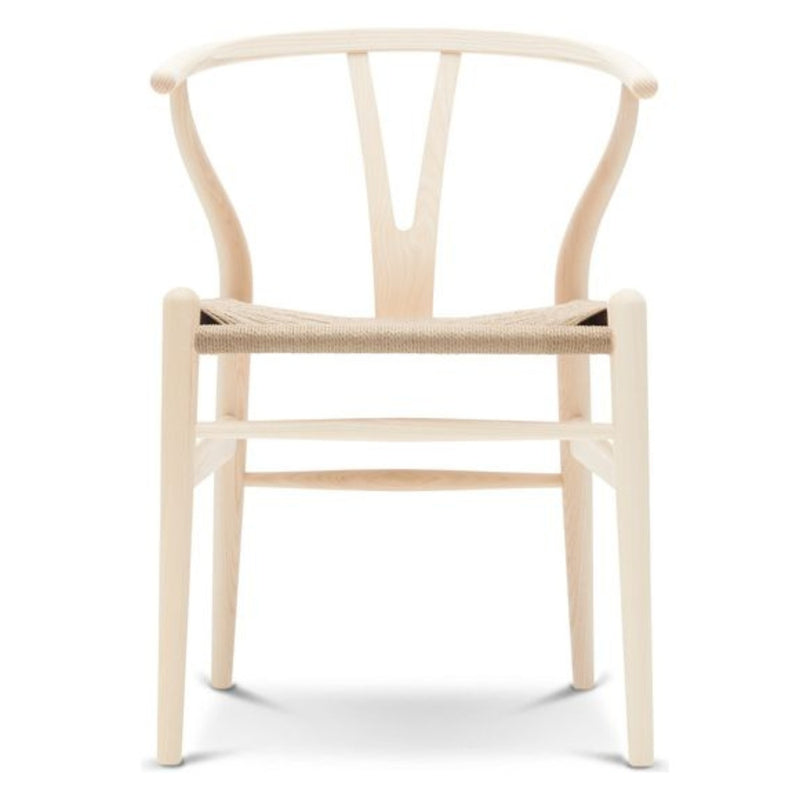 Olsen Wishbone Wood and Wicker Dining Chair - Lighting.co.za