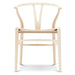 Olsen Wishbone Wood and Wicker Dining Chair - Lighting.co.za