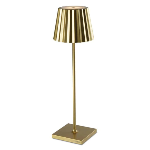 Plisse Fluted Shade Rechargeable Table Lamp - Lighting.co.za