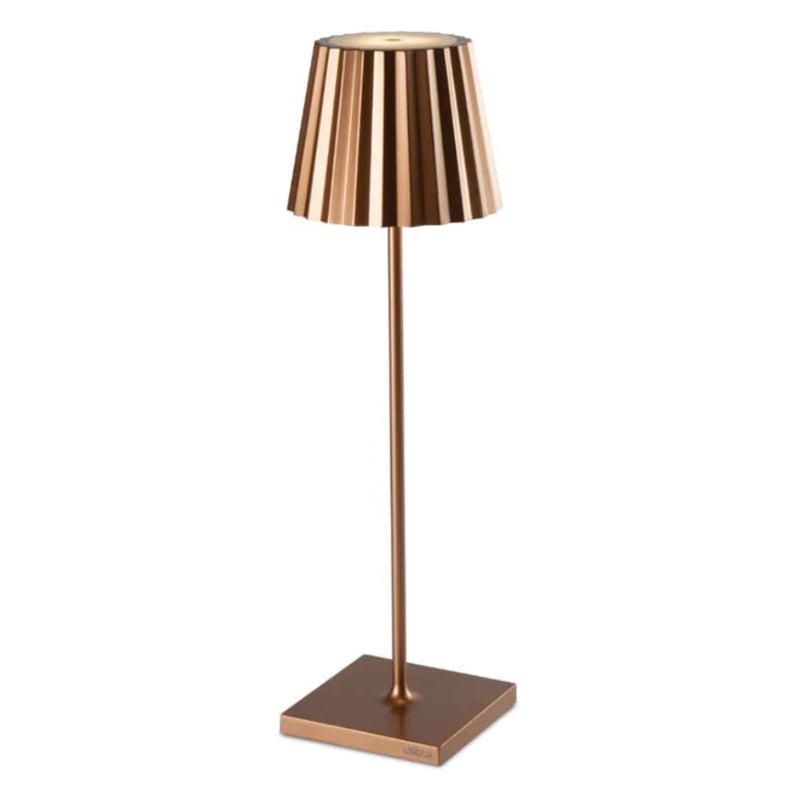 Plisse Fluted Shade Rechargeable Table Lamp - Lighting.co.za