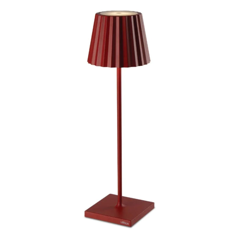 Plisse Fluted Shade Rechargeable Table Lamp - Lighting.co.za