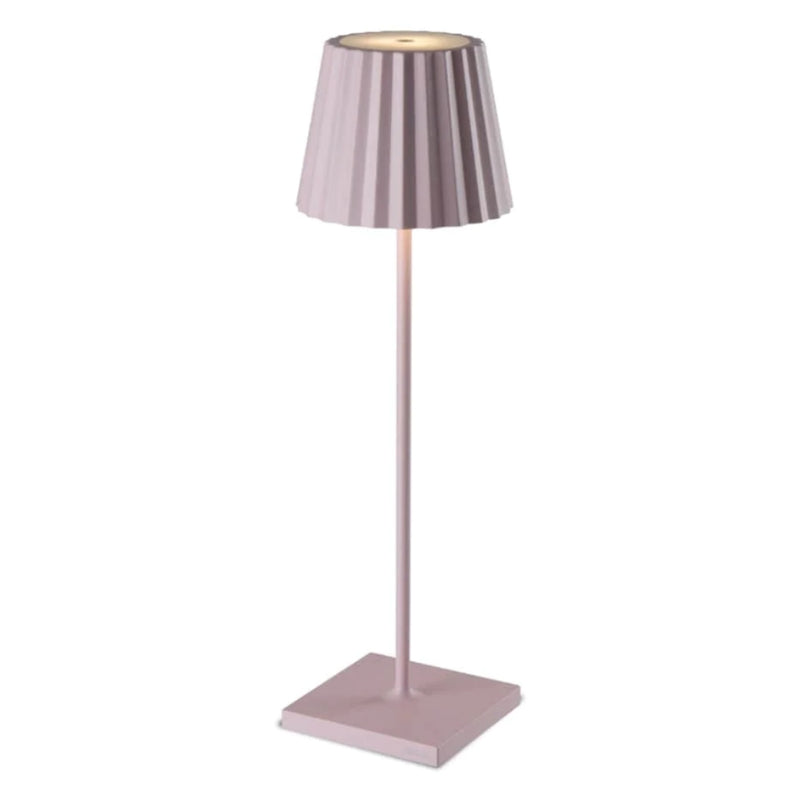 Plisse Fluted Shade Rechargeable Table Lamp - Lighting.co.za