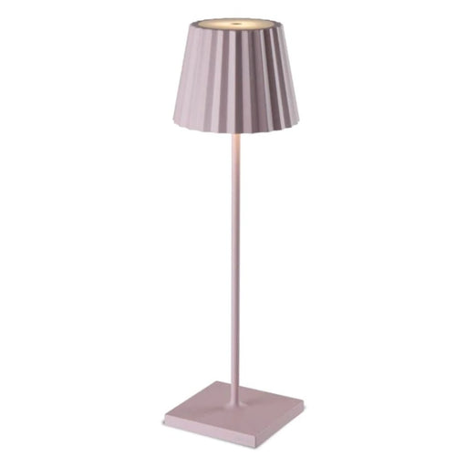 Plisse Fluted Shade Rechargeable Table Lamp - Lamps - Lighting.co.za