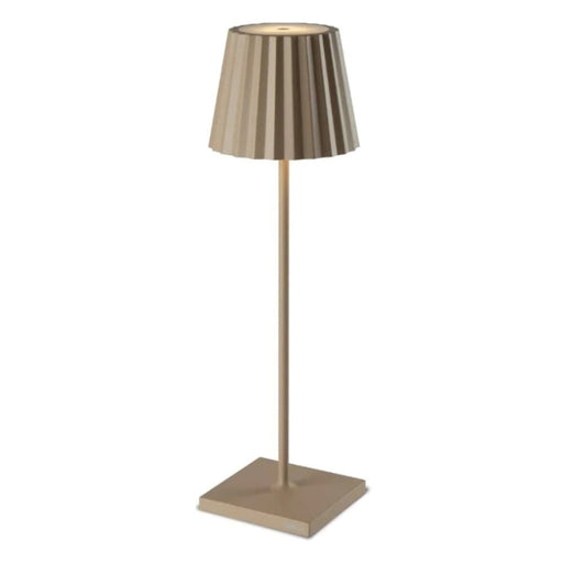 Plisse Fluted Shade Rechargeable Table Lamp - Lamps - Lighting.co.za