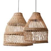 Shiru Organic Shaped Natural Rattan Pendant Light 2 Sizes - Lighting.co.za