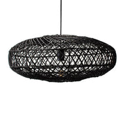 Everly Black or White Rattan Pendant Light - Lighting.co.za