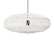 Everly Black or White Rattan Pendant Light - Lighting.co.za