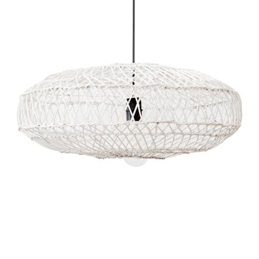 Everly Black or White Rattan Pendant Light - Rattan Pendant Lights - Lighting.co.za