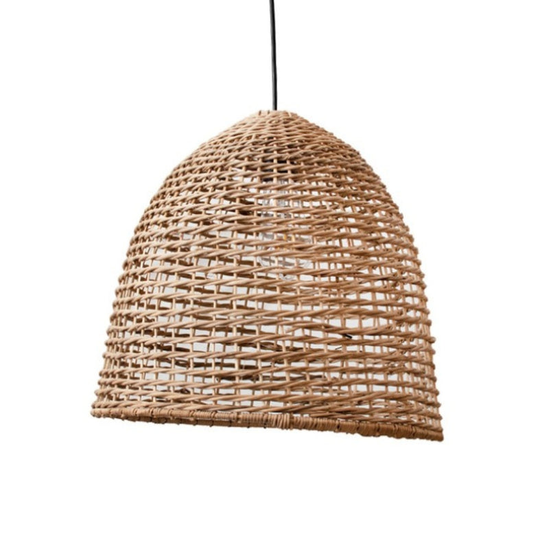 Dalton Organic Shaped Basket Rattan Pendant Light 2 Sizes - Lighting.co.za