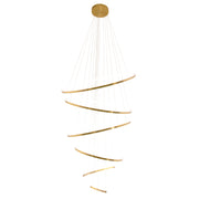 Multiple 4 or 6 Ring Black Or Gold LED Pendant Light - Lighting.co.za