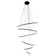 Multiple 4 or 6 Ring Black Or Gold LED Pendant Light - Lighting.co.za