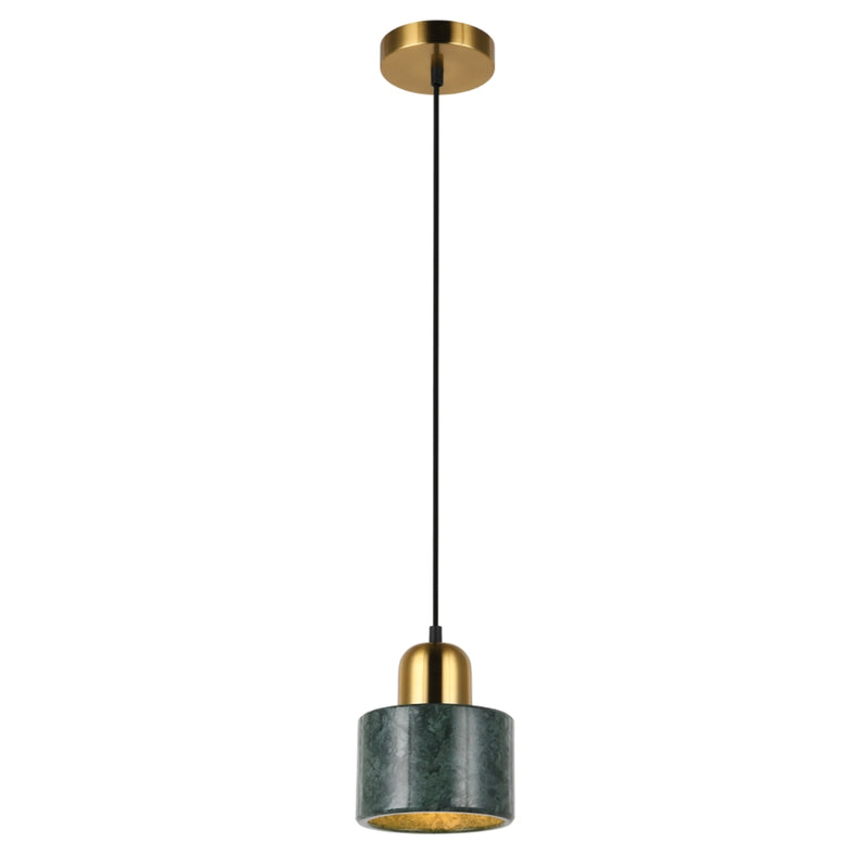 Terzo Marble and Brass Look Pendant Light - Lighting.co.za