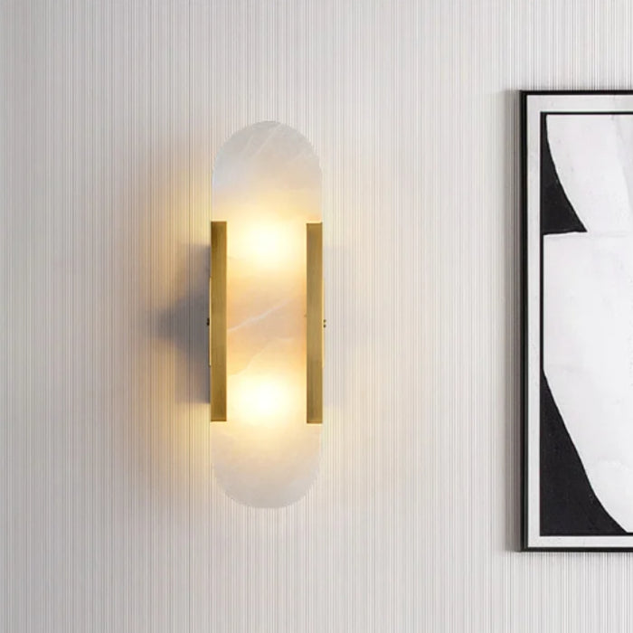 Cleo Marble and Gold Wall Light - Lighting.co.za