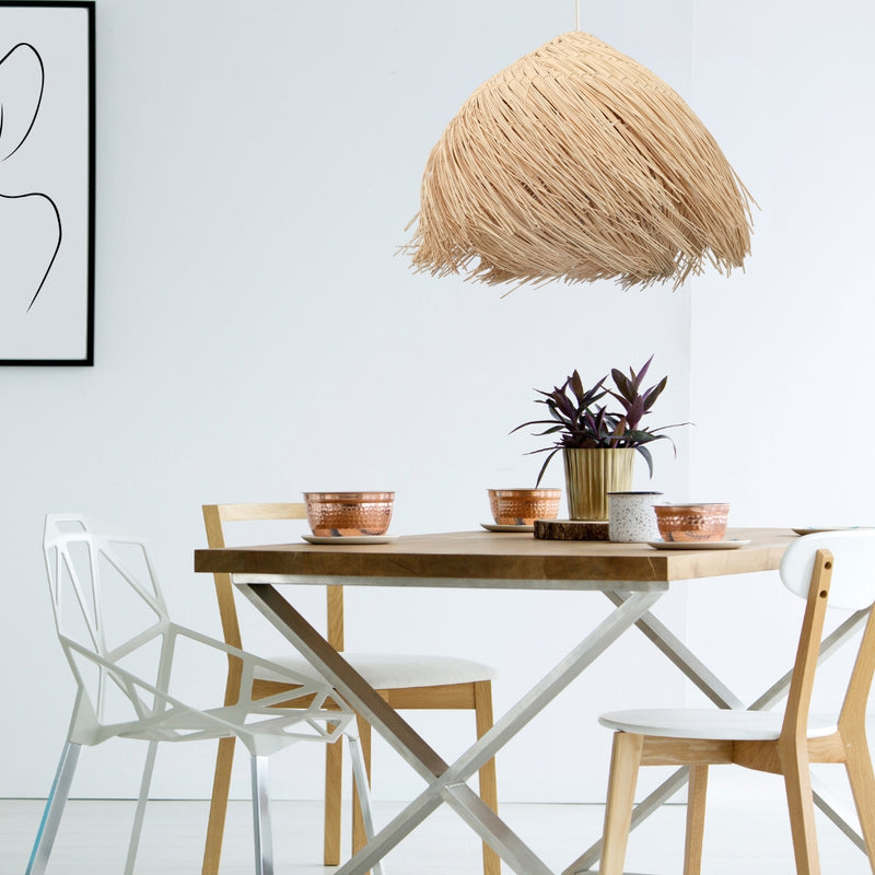 Feather Natural Rattan Pendant Light - Lighting.co.za