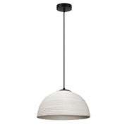 Valkea Natural or Antique White Rattan Tube Pendant Light 3 Sizes - Lighting.co.za