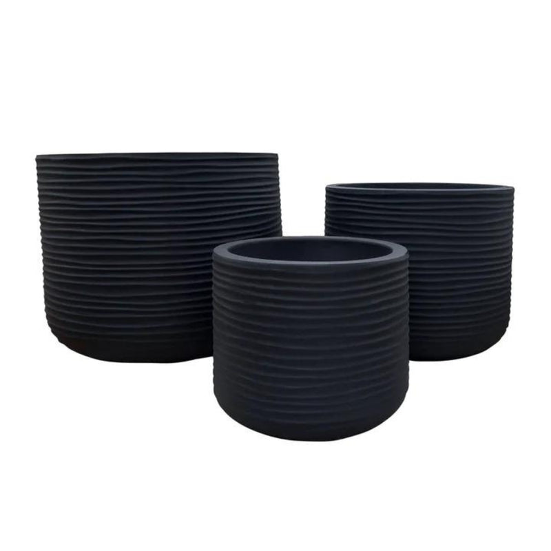 Lagoon Round Japi Planter 3 Sizes - Lighting.co.za