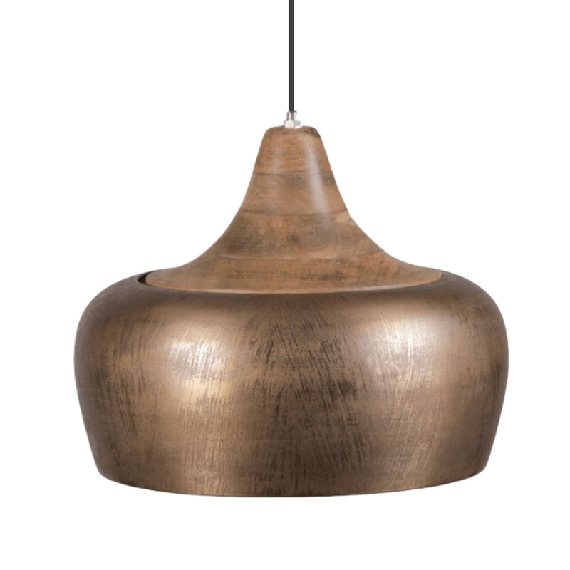 Conic Rustic Antique Copper or Gold Pendant Light - Lighting.co.za