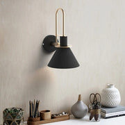 Maja Black Gold Wall Light - Lighting.co.za