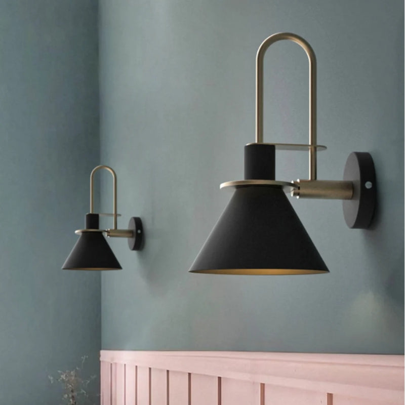 Maja Black Gold Wall Light - Lighting.co.za