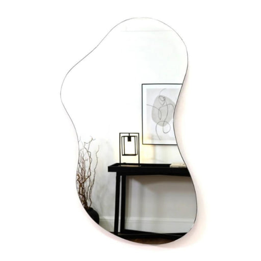 Ovoid Frameless Organic Shaped LED Wall Mirror - Lighting.co.za
