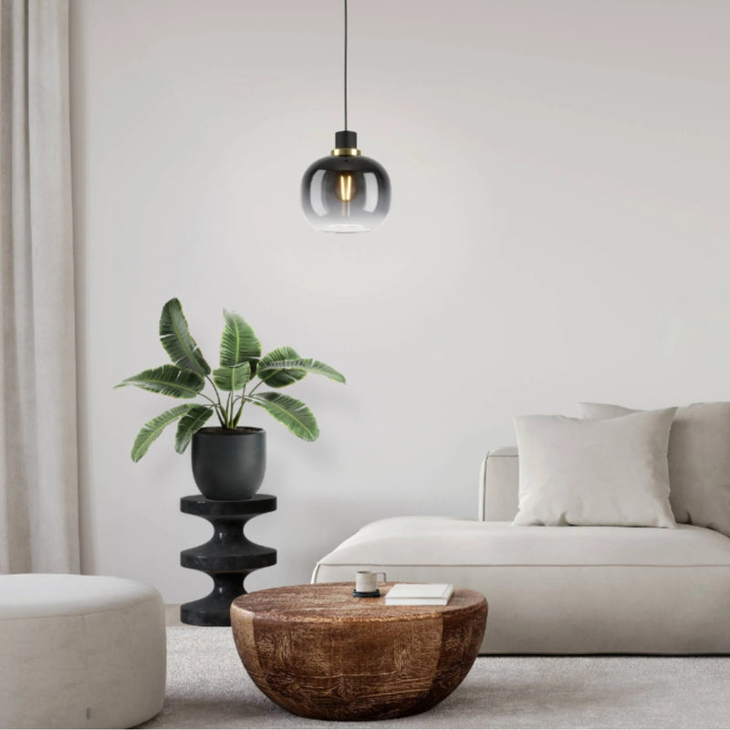 Oilella Smoke Glass Pendant Light - Lighting.co.za