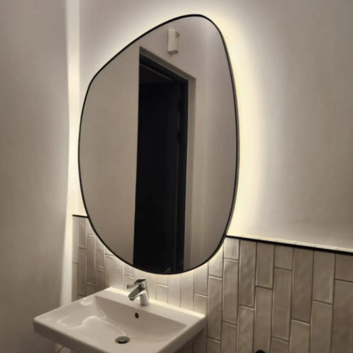 Bela Irregular Shape LED Backlit Framed Wall Mirror - Lighting.co.za