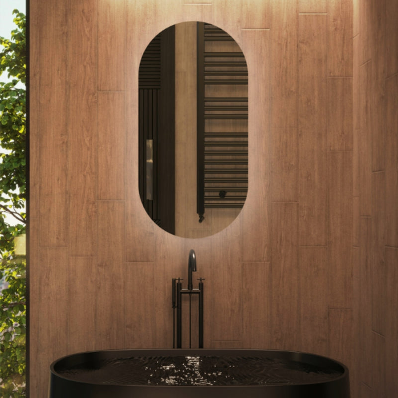 Pill Frameless LED Wall Mirror 4 Sizes - Lighting.co.za