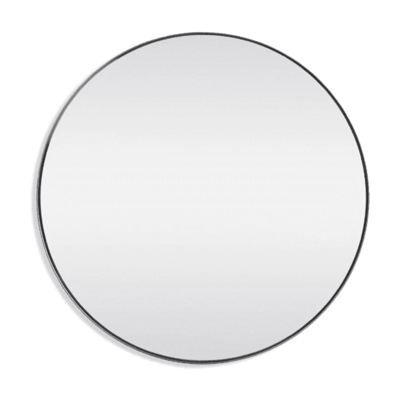 Emily Backlit LED Thin Round Framed Gold or Black Wall Mirror 3 Sizes - Lighting.co.za
