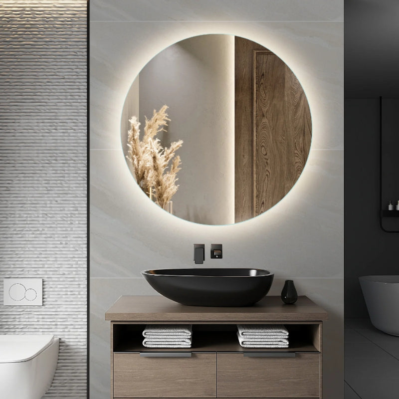 Adriana Backlit LED Round Frameless Mirror 4 Sizes - Lighting.co.za