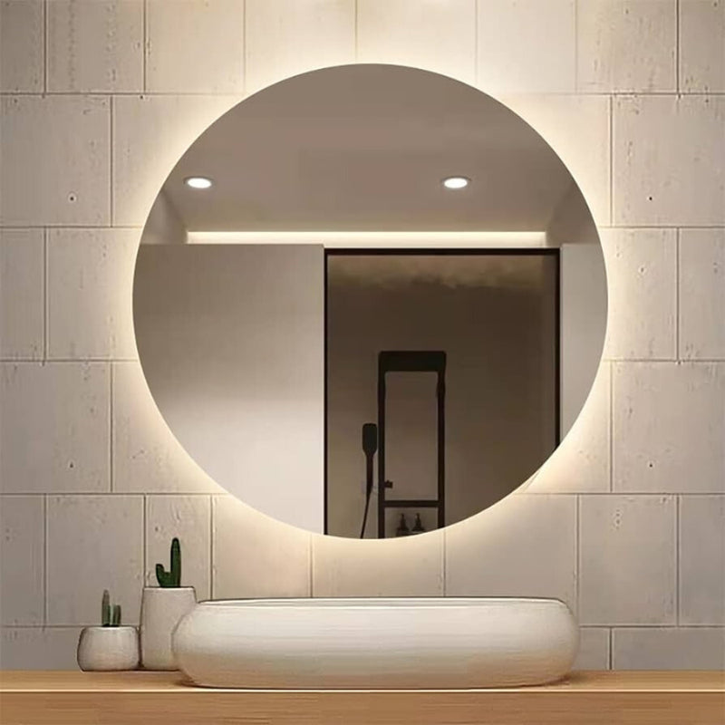Adriana Backlit LED Round Frameless Mirror 4 Sizes - Lighting.co.za