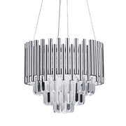 Budheli Chrome and Clear Crystal Pendant Light - Lighting.co.za