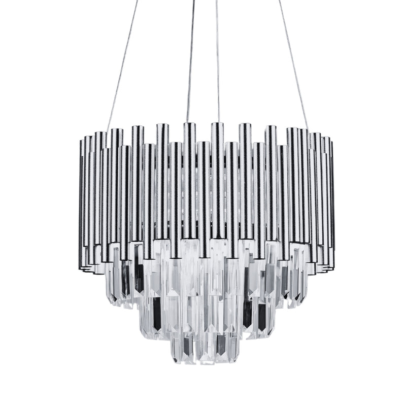 Budheli Chrome and Clear Crystal Pendant Light - Lighting.co.za