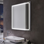 Mia Silver Frontlit Bathroom Mirror 5 Sizes - Lighting.co.za