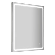 Mia Silver Frontlit Bathroom Mirror 5 Sizes - Lighting.co.za