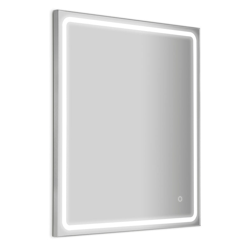 Mia Silver Frontlit Bathroom Mirror 5 Sizes - Lighting.co.za