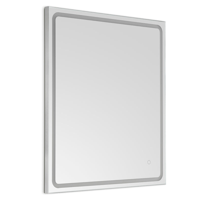 Mia Silver Frontlit Bathroom Mirror 5 Sizes - Lighting.co.za