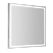 Mia Silver Frontlit Bathroom Mirror 5 Sizes - Lighting.co.za