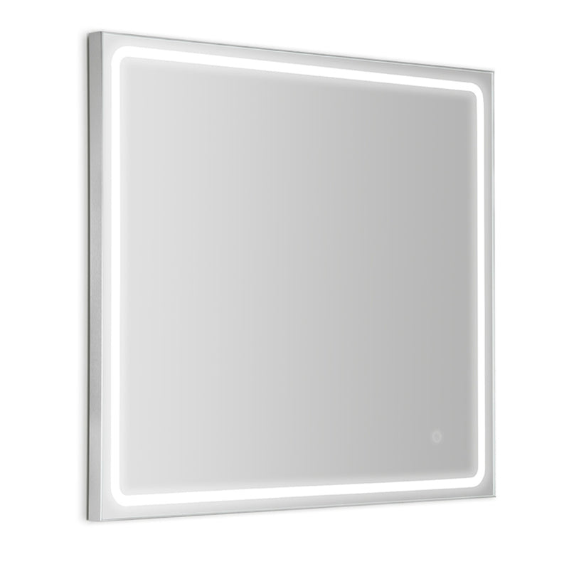 Mia Silver Frontlit Bathroom Mirror 5 Sizes - Lighting.co.za
