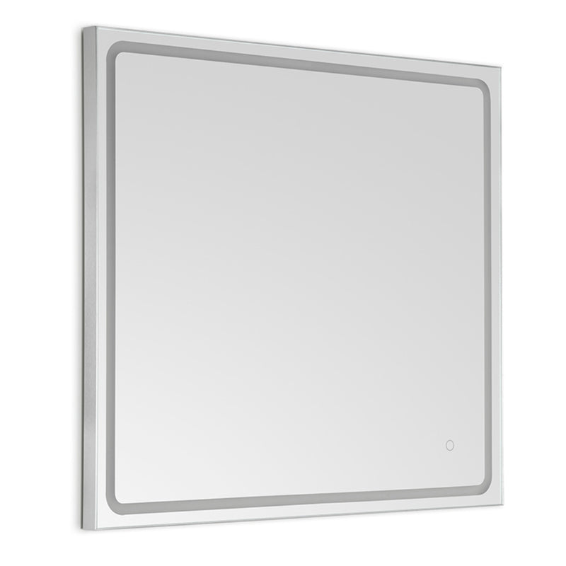 Mia Silver Frontlit Bathroom Mirror 5 Sizes - Lighting.co.za