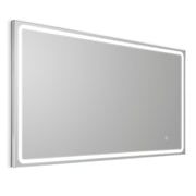 Mia Silver Frontlit Bathroom Mirror 5 Sizes - Lighting.co.za